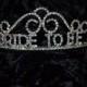 Bride-To-Be #60542 Rhinestone Tiara-Swirl