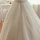 H1586 Simple sweetheart organza ball gown wedding dress for sale