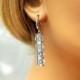 Silver Bridal Earrings Wedding Earrings Bridesmaid Gift Crystal CZ Earrings Bridesmaid Earrings Wedding Jewelry