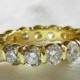 Eternity Ring 7 Ct Diamond Wedding Band 14K Gold Ring Wedding Band 7 Carat tdw Eternity Diamond Anniversary Ring, Diamond Stacking Ring