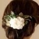 SHOP CLOSING SALE Woodland Bridal Hair Comb Nature Inspired Silk Flower Wedding Hairpiece Floral Haircomb Garden Wedding Hair Accessories