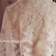 Exquisite Ivory Alencon Lace Fabric Trim, Wedding Veil Bridal Lace Trim, Wedding Fabric Lace, Bridal Lace Shrug SALE
