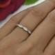 Art Deco Swirl Wedding Band, Stacking Band, Layering Band, Engagement Ring, Man Made Diamond Simulants, Bridal Wedding Ring, Sterling Silver