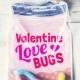 Download Printable Valentine Candy Gift DIY Mason Jar For Gummy Worms, Beetle Toys, Spider, Candy, Rings Classroom Valentines Girl Funny