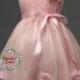A Pretty Pink Flower dress Perfect for Weddings,Party or any Special Occasions