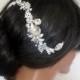Bridal hair vine, Wedding headpiece, Swarovski crystal hair comb, Bridal hair comb, Leaf hair vine, Vintage style hair comb
