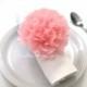 Pre-fluffed 10 Napkin paper pom pom / Napkin rings ready to use- choose your colors - Baby Shower / Birthday Party / Wedding Decor
