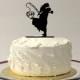 Fishing Themed Wedding Cake Topper,  Personalized Fishing Wedding Cake Topper, Fishing Cake Topper, Silhouette Cake Topper, Fishing Cake
