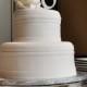 White Cake Topper - Wedding Cake Topper - White Personalized Monogram Letter Cake Topper - Custom Wedding Cake Topper - Bride and Groom