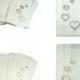 50 x Wedding Cake Bags Silver or Gold Hearts Decoration Supplies FREE POSTAGE Australia Wide