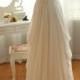 H1584 Affordable strapless chiffon beach wedding dress