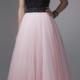 Zipper Black Pink Tulle A-line Sleeveless Halter Crystals Ruched Floor Length