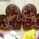 Mr and Mrs laser engraved wooden signs wedding reception hanging chair decorations monogramed