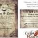 Custom Vintage Victorian/Halloween/Goth Wedding Invitation & Reply Card - Printable DIY