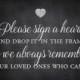 Rustic Wedding Guest Book Sign - please sign a heart and drop it in the frame - printable wedding sign - 8x10 - 5x7