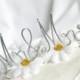 Mr Mrs Cake Topper, Silver & Other Colors