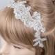 Bridal headband, wedding headband, lace headband, bridal hair accessory, bridal headpiece, crystal hair band, prom headband