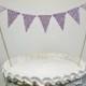 Cake Topper Banner Pastel Print Bunting Bridal Shower Anniversary Baby