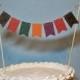 Fall Cake Topper Banner Autumn Cake Bunting Wedding, Harvest, Thanksgiving, Birthday Mini Banner