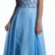 Blue Beading Spaghetti Straps Floor Length Chiffon Ruched Sleeveless Ruched