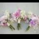 Bridesmaids Bouquet, Wedding Bouquet, Bridal Bouquet, Silk Bouquet, Succulent Bouquet, Floral Bouquet, Flower Bouquet, Keepsake Bouquet