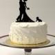 BABY + BRIDE + GROOM Silhouette Wedding Cake Topper Family of 3 Bride Groom + Child Wedding Cake Topper Silhouette