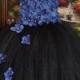 Special Occasion Dress, Flower Girl Dress, Tutu Dress, Girls Dress, Toddler Dress, Infant Dress, Adult Tutu, Black Dress, Navy Blue Dress