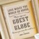Guest Book Guest Globe Sign, Alternative Guest Book Sign, Wedding Table Sign, Guest Globe Sign 5x7 Size, NO Frame