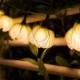 White Lotus with leaf fairy string lights for Patio,Wedding,Party and Decoration (20 bulbs)