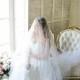 Chapel Lenght Bridal Veil - Wedding Veil - Chapel Lenght Tulle Veil - White Bridal Veil - White Tulle Veil - Chapel Length Wedding Veil