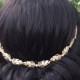 Gold and diamante bridal hair vine - Art deco style - Bridal hair combs - Bohemian bridal headpiece - Wedding hair accessory