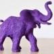 Purple Elephant Glitter Critter for Birthdays, Jungle Baby Showers, African Safari Nursery Decor, Wedding Decorations, Cake Topper, etc