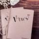 Rustic Vows Books, Personalized Wedding Vows Booklet, His and Her Vows Rustic Vows Journal - Set of 2