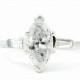 Ring, Engagement Ring, Marquise Cut Engagement Ring, Marquise and Baguette Cut, Diamond Ring, Classic Engagement Ring, 
