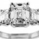 2.58 CT GEM Quality GIA Certified Emerald Cut Diamond Engagement Ring