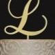 Rustic Wedding Cake Topper - Personalized Monogram Cake Topper - Keepsake Wedding Cake Topper