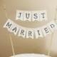 Just Married Wedding Cake Topper, Rustic Cake Banner, Rustic Cake Toppers, Wedding Cake, Wedding Cake Topper, Wedding Cake Banner,photo prop