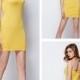 Cotton Yellow Beach Mini Dress