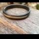 Oxidized Silver Wedding Band & Gold Wedding Band Men's Wedding Ring Unique Wedding Ring Promise Ring Mixed Metals Handmade Unusual