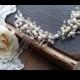 Pearl Bridal headpiece - Pearl bridal hair comb - pearl hair comb - ivory pearl hair comb - pearl bridal comb