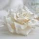 Cream Rose flower Bridal hair flower Wedding hair flower Wedding flower headpiece Bridal lace headpiece Lace hair