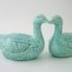 Duck Wedding Cake Toppers in Turquoise or Color of Choice (45 Color Choices), Wedding Gift, Anniversary Gift, Home or Garden Decor