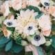 Chic Navy, Gold And Peach Wedding