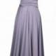 Lilac grey dress length ball gown Infinity Dress Convertible Formal,wrap dress ,bridesmaid dress,party dress Evening dress C11#