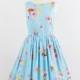 Custom made bridesmaid dress, floral bridesmaids dress, vintage inspired dress