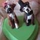 Custom Made Dog  Wedding Cake Toppers Bride and Groom Boxer Dogs Custom made for you can be personalized