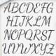 Black Watercolor Alphabet Clipart, Black Alphabet Letters, Printable Decor Letters, Black Font, BUY 5 FOR 8