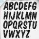 BUY5FOR8 Black Watercolor Font, Black Alphabet, Black Letter Images, Black Numbers Clipart, Digital Watercolor Numbers