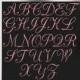 Pink Foil Alphabet Clipart, Gold Letters Clip Art, Rose Pink Letters, Elegant Font, Hand Letters, BUY 5 FOR 8