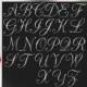 BUY 5 FOR 8, Silver Foil Alphabet Clip Art, Hand Drawn Letters, Silver Clip Art, Digital Silver Alphabet, Instant Download